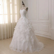 Load image into Gallery viewer, Sweetheaert Ruffles Corset  Wedding Dresses