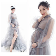 Load image into Gallery viewer, Tulle Perspective Pregnancy Dress