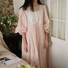 Load image into Gallery viewer, Vintage Embroidery Cotton Women Long Nightgowns