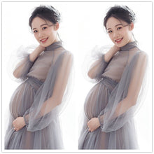 Load image into Gallery viewer, Tulle Perspective Pregnancy Dress