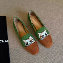 Load image into Gallery viewer, Cat Embroidery Slippersies