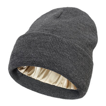Load image into Gallery viewer, Silk Satin Lined Beanies Hats