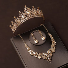 Load image into Gallery viewer, Luxury Rhinestone Tiaras Crown
