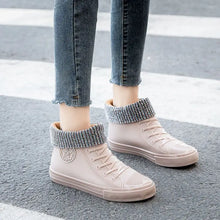 Load image into Gallery viewer, Warm Womens Rain Shoes With Fur