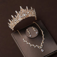 Load image into Gallery viewer, Luxury Rhinestone Tiaras Crown