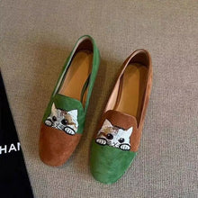 Load image into Gallery viewer, Cat Embroidery Slippersies