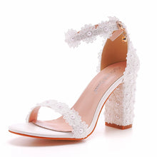 Load image into Gallery viewer, Crystal Queen Wedding Shoes