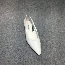 Load image into Gallery viewer, Moccasins Blue Low Heel Elegant Pointed Toe Shoes