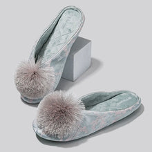 Load image into Gallery viewer, Satin Embroidery Flat Slippers