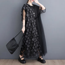Load image into Gallery viewer, Spliced Polka Dot Vintage Dresses