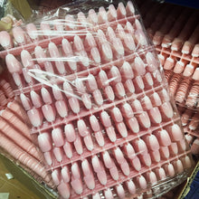 Load image into Gallery viewer, 120Pcs French Nude Pink Almond Press-On Nails