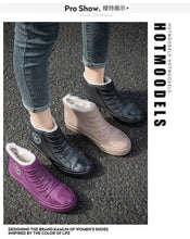 Load image into Gallery viewer, Warm Womens Rain Shoes With Fur