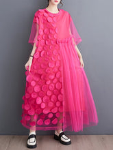 Load image into Gallery viewer, Spliced Polka Dot Vintage Dresses
