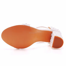 Load image into Gallery viewer, Crystal Queen Wedding Shoes