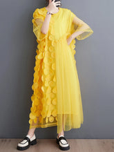 Load image into Gallery viewer, Spliced Polka Dot Vintage Dresses