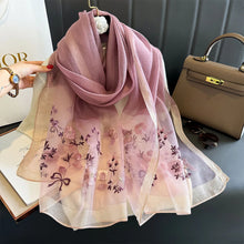 Load image into Gallery viewer, Luxury Silk Shawl Scarf
