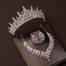 Load image into Gallery viewer, Luxury Rhinestone Tiaras Crown