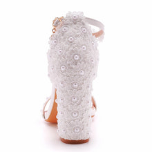 Load image into Gallery viewer, Crystal Queen Wedding Shoes
