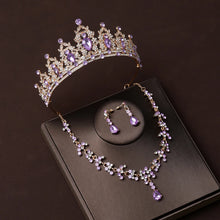 Load image into Gallery viewer, Luxury Rhinestone Tiaras Crown