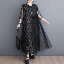 Load image into Gallery viewer, Spliced Polka Dot Vintage Dresses