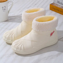 Load image into Gallery viewer, Warm Womens Rain Shoes With Fur
