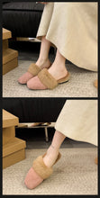 Load image into Gallery viewer, Hairy High-heeled Warm Square Slippers