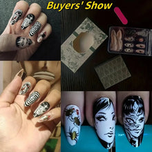 Load image into Gallery viewer, 24Pcs Horror Comic Tomie Press on Nails