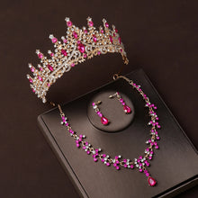 Load image into Gallery viewer, Luxury Rhinestone Tiaras Crown