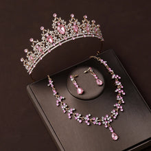 Load image into Gallery viewer, Luxury Rhinestone Tiaras Crown