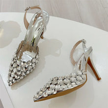Load image into Gallery viewer, Elegant Crystal PVC Transparent High Heels Shoes