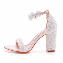 Load image into Gallery viewer, Crystal Queen Wedding Shoes