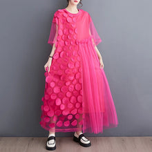 Load image into Gallery viewer, Spliced Polka Dot Vintage Dresses