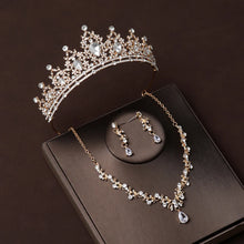 Load image into Gallery viewer, Luxury Rhinestone Tiaras Crown
