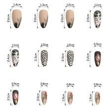 Load image into Gallery viewer, 24Pcs Horror Comic Tomie Press on Nails