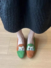 Load image into Gallery viewer, Cat Embroidery Slippersies