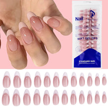 Load image into Gallery viewer, 120Pcs French Nude Pink Almond Press-On Nails