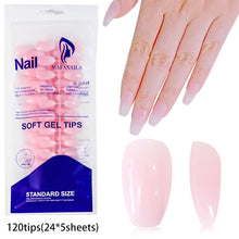 Load image into Gallery viewer, 120Pcs French Nude Pink Almond Press-On Nails