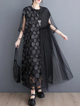 Load image into Gallery viewer, Spliced Polka Dot Vintage Dresses