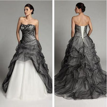 Load image into Gallery viewer, Black and White Wedding Dresses