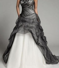 Load image into Gallery viewer, Black and White Wedding Dresses