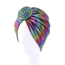 Load image into Gallery viewer, Glitter Donut Turban Caps For Women