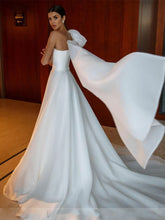 Load image into Gallery viewer, One Shoulder Organza Wedding Gown