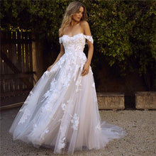 Load image into Gallery viewer, Lace Wedding Dresses Off the Shoulder