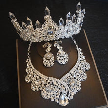 Load image into Gallery viewer, Luxury Crown Necklace Earrings Sets