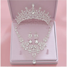 Load image into Gallery viewer, Crystal Bridal Jewelry Sets