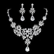Load image into Gallery viewer, Crystal Bridal Jewelry Sets