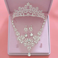 Load image into Gallery viewer, Crystal Bridal Jewelry Sets