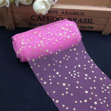 Load image into Gallery viewer, 5m/roll 6cm Star Tulle Confetti Glitter Tulle