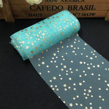 Load image into Gallery viewer, 5m/roll 6cm Star Tulle Confetti Glitter Tulle