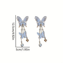Load image into Gallery viewer, Elegant Butterfly Tassel Earrings
